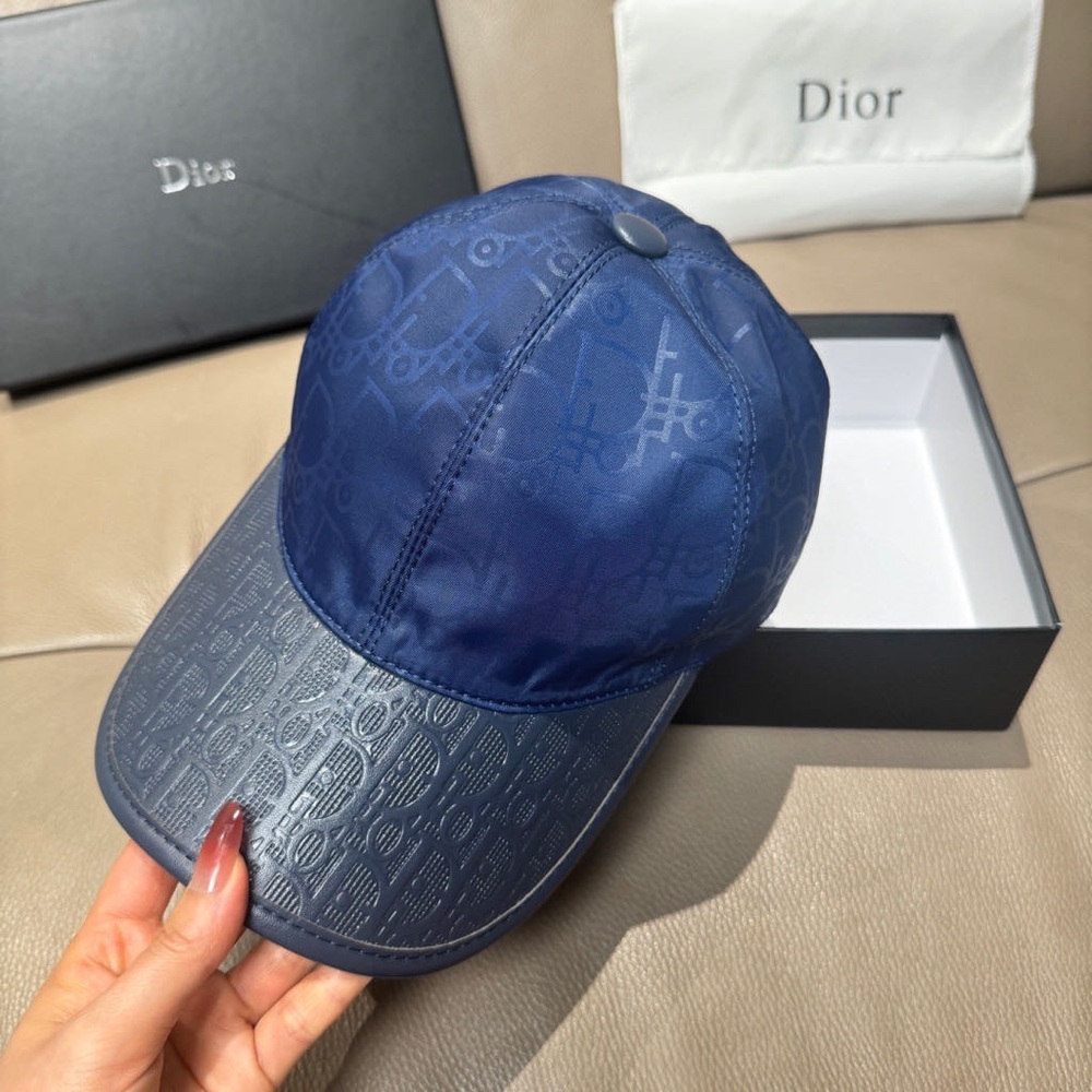 Dior Navy Monogram Baseball Cap - image 5